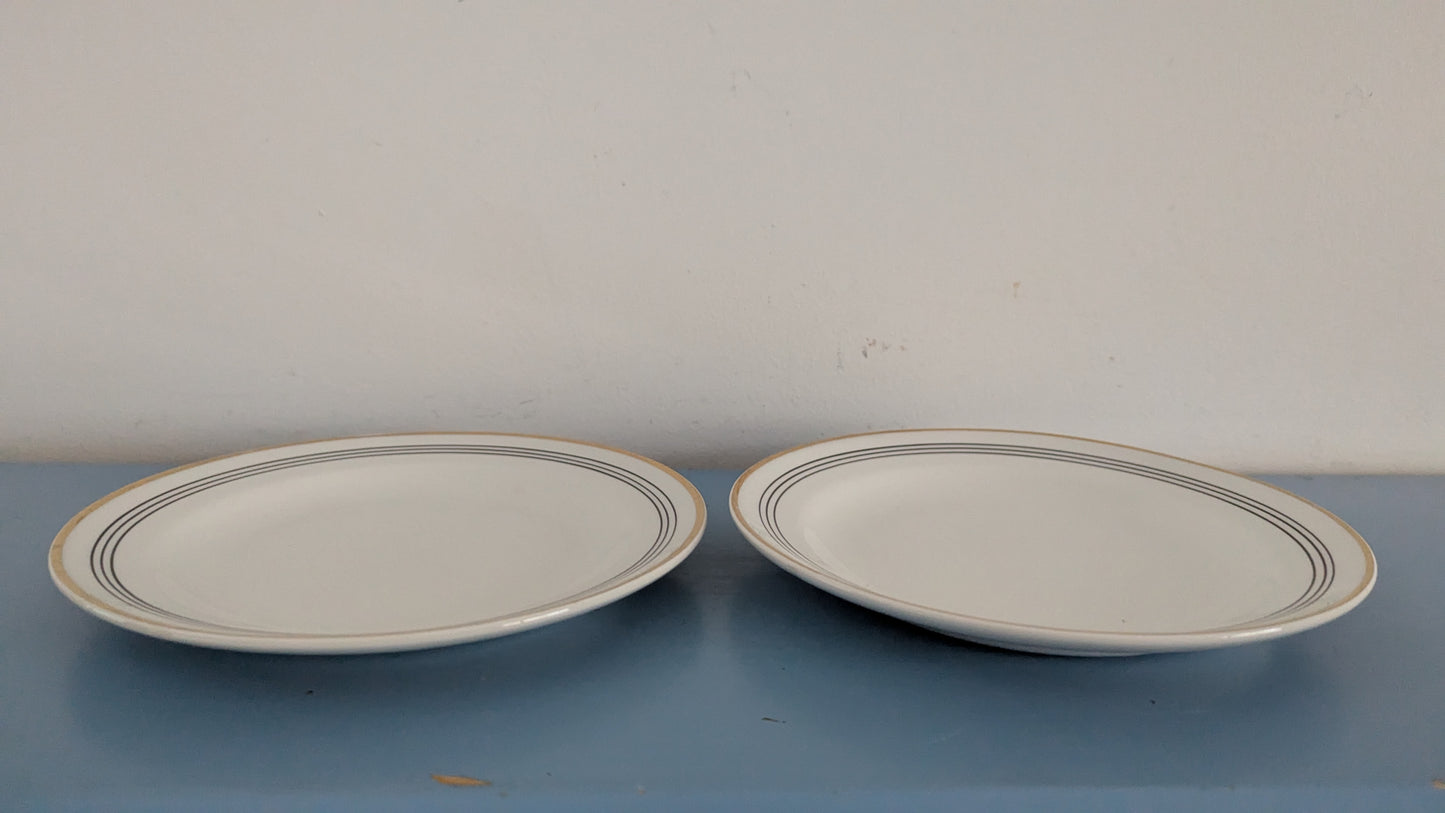 Arabia Minerva Leipälautanen / Leivoslautanen (2kpl, 1953-1964, Olga Osol)