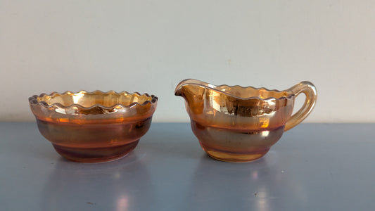 Riihimäen Lasi - 7678 ja 7679 Lysterilasi Sokerikko ja Kermakko (1941-1949)