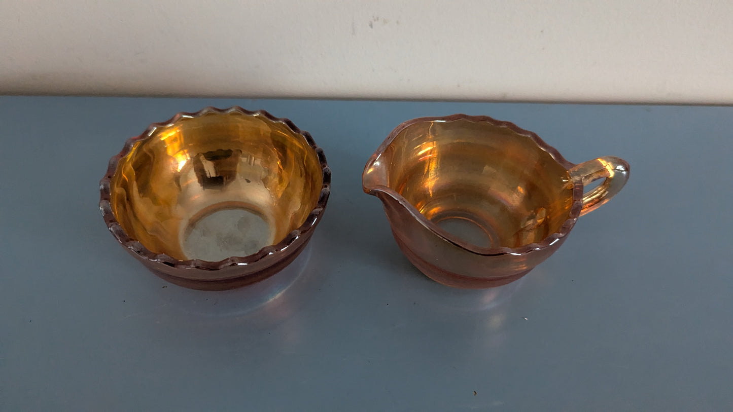 Riihimäen Lasi - 7678 ja 7679 Lysterilasi Sokerikko ja Kermakko (1941-1949)