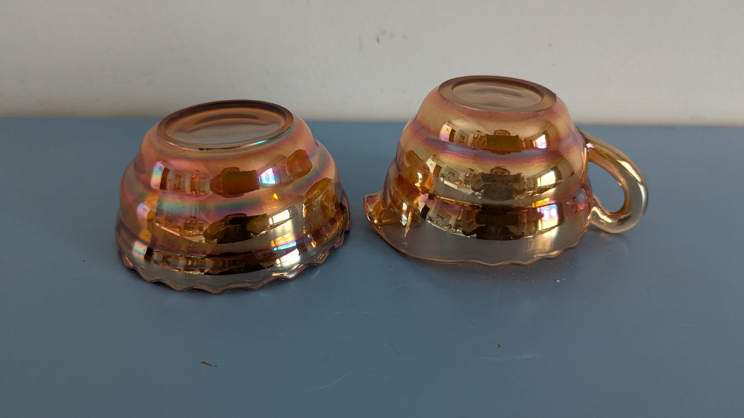 Riihimäen Lasi - 7678 ja 7679 Lysterilasi Sokerikko ja Kermakko (1941-1949)