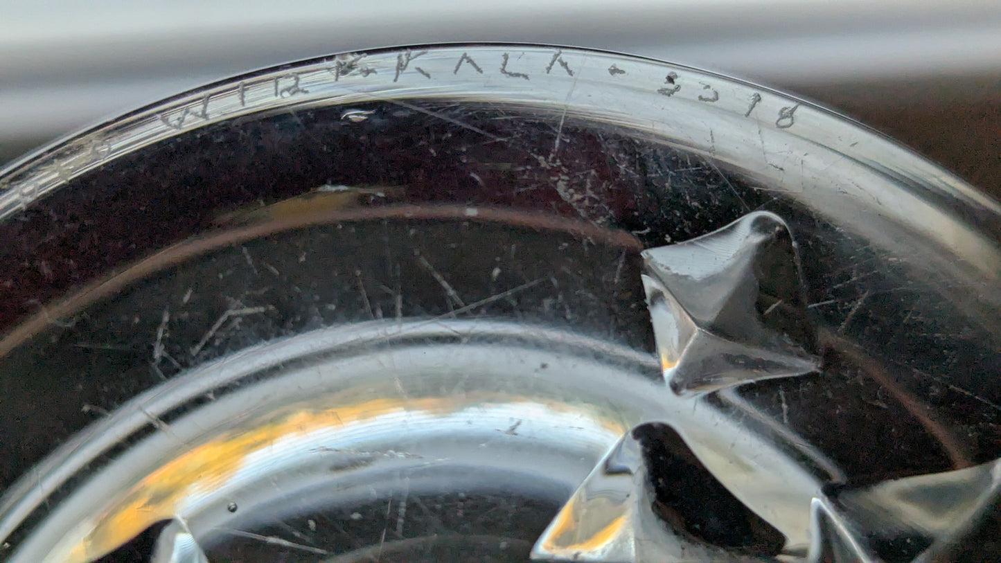 Iittala Jäänsärkijä Tuhka-astia (1968-1974, Signeerattu, Tapio Wirkkala)