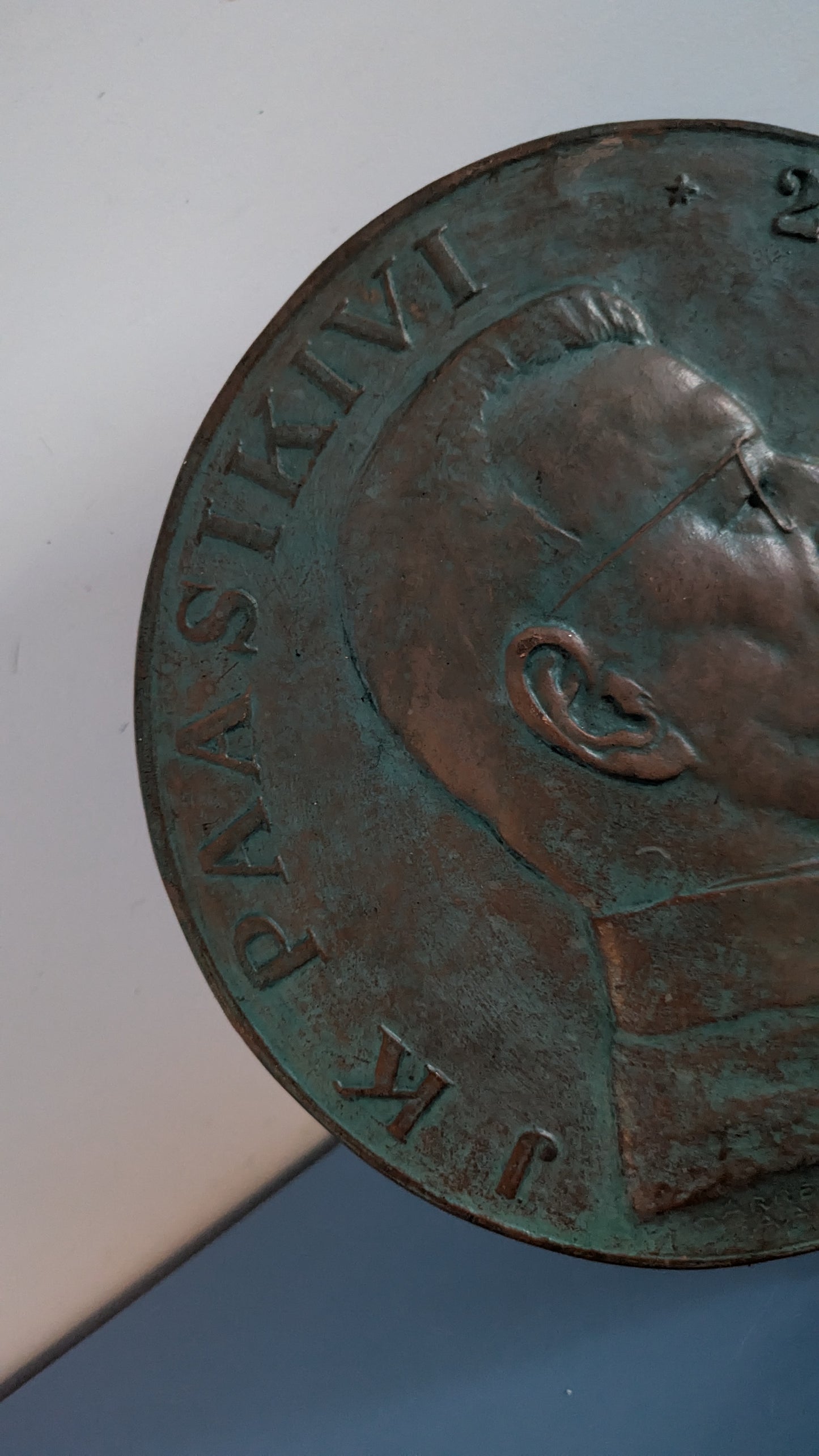 Aarre Aaltonen - J. K. Paasikivi Kipisitaulu / Reliefi (1950, Signeerattu)