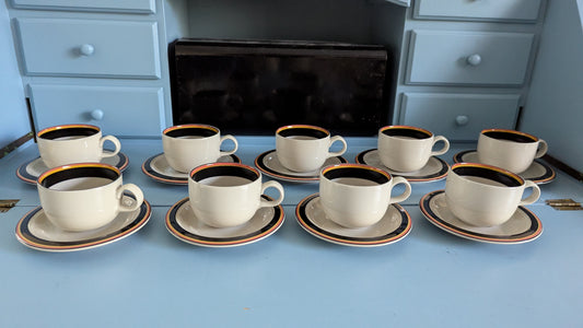 Arabia Reimari Kahviastiasto Yhdeksälle Hengelle (18-osaa, 1984-1988)