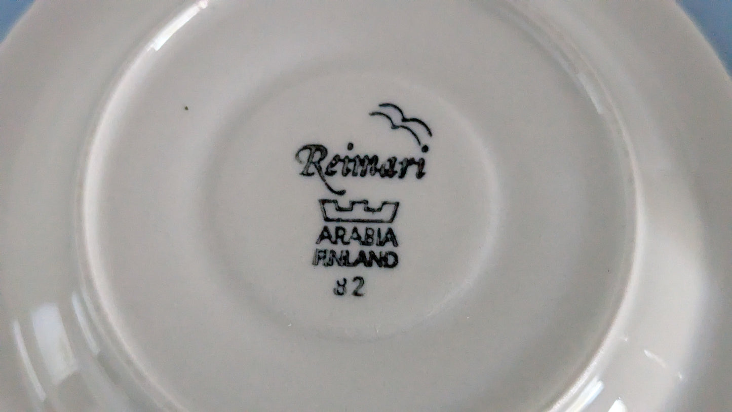 Arabia Reimari Kahviastiasto Yhdeksälle Hengelle (18-osaa, 1984-1988)