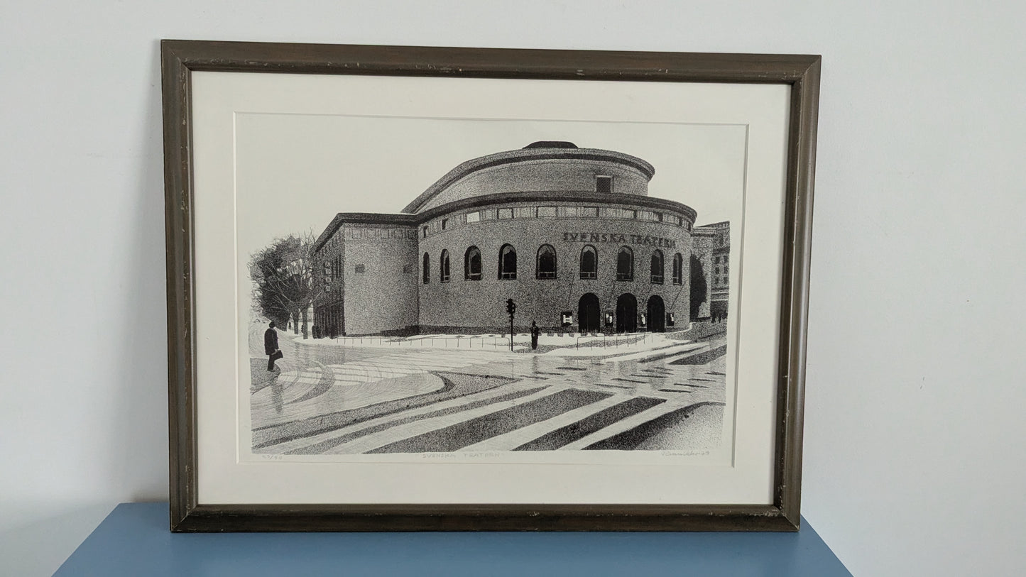 Leo Rannikko - Svenska Teatern (Signeerattu Grafiikka 1979)