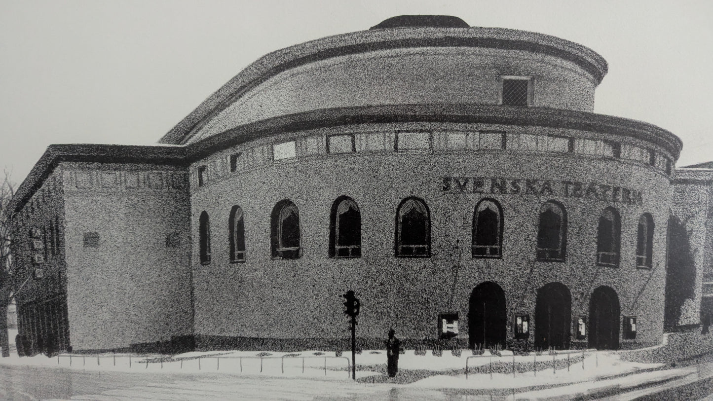 Leo Rannikko - Svenska Teatern (Signeerattu Grafiikka 1979)
