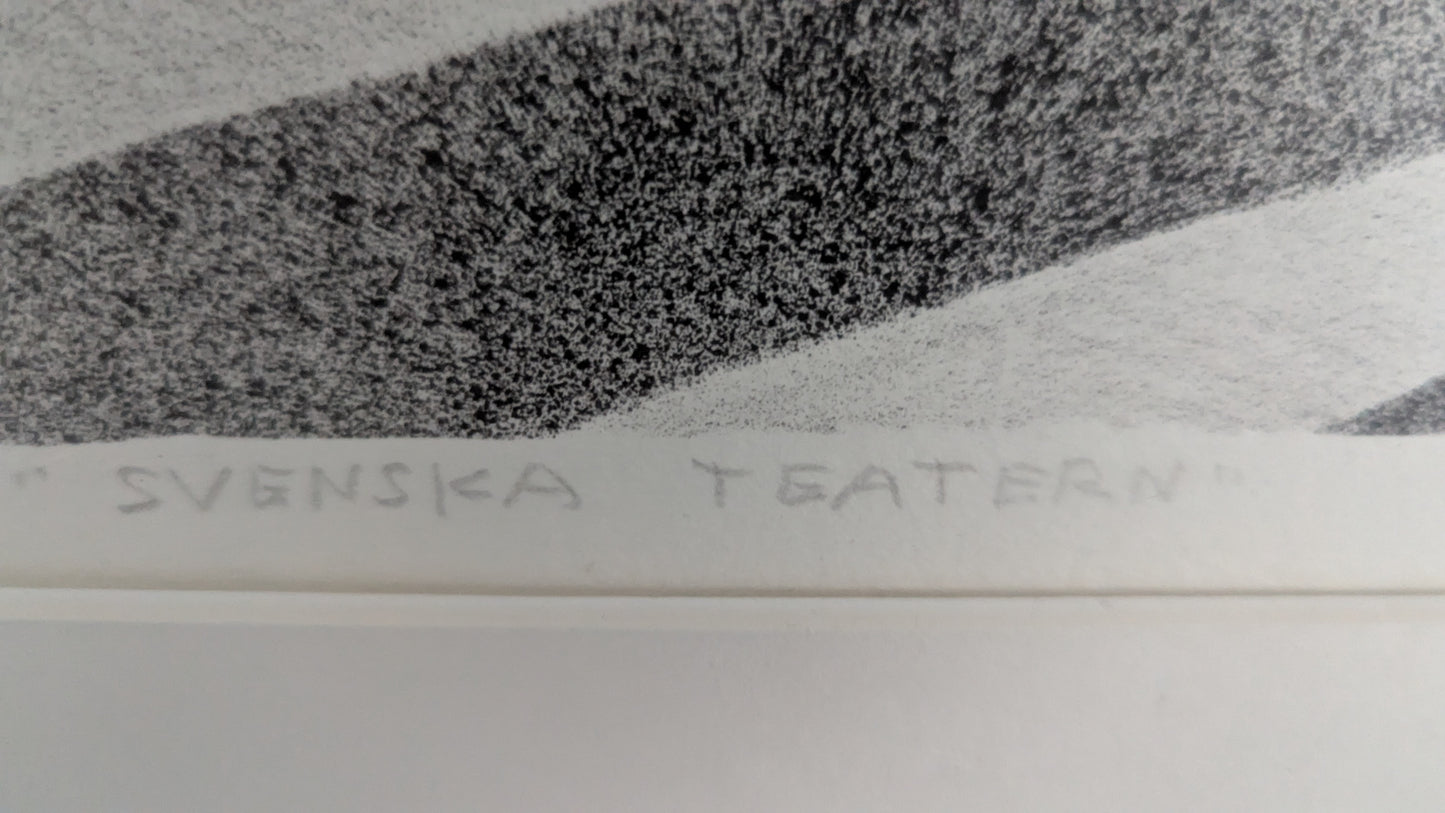 Leo Rannikko - Svenska Teatern (Signeerattu Grafiikka 1979)