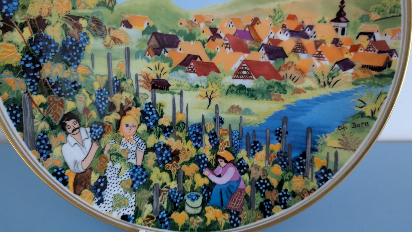 Gloria - Viinirypälesato Seinälautanen (Elfi Dorn)