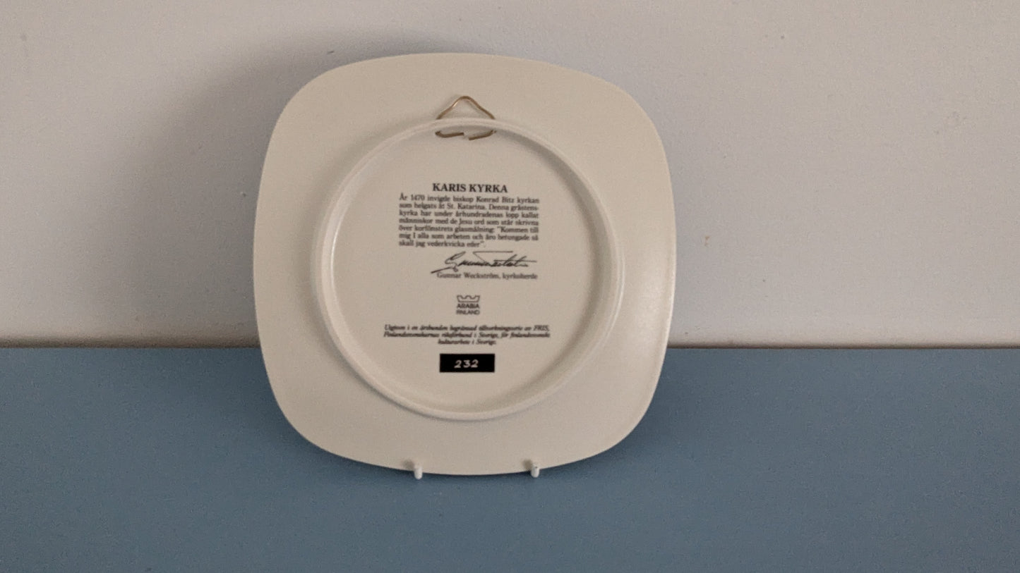 Arabia Karis Kyrka / Karjaan Kirkko (1989. Alkuperäisessä Pakkauksessa)