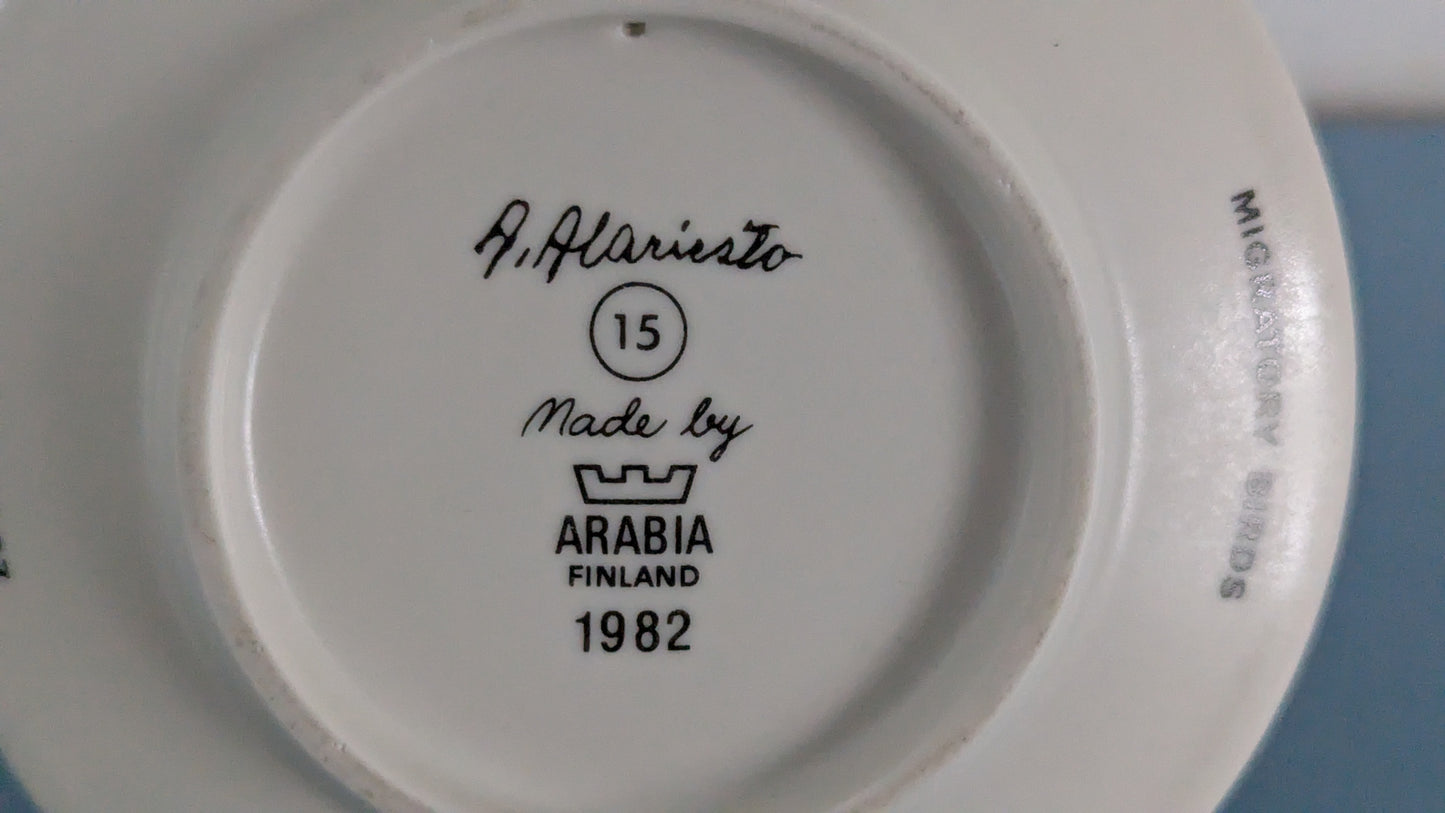 Arabia - Muuttolinnut Seinälautanen (1982, Andreas Alariesto)