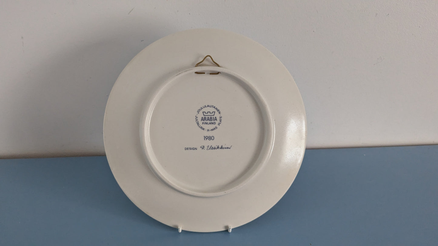 Arabia Joululautanen 1980 (Raija Uosikkinen)
