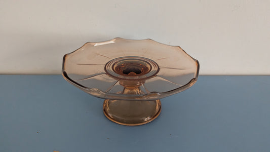 Riihimäen Lasi - Lukki Jalallinen Tarjoilulautanen (1935–1949)