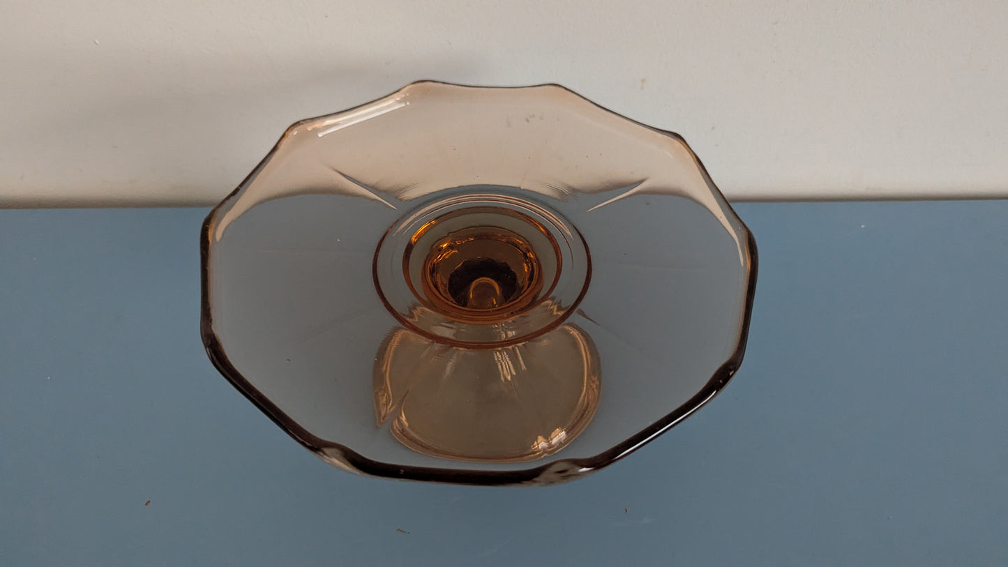 Riihimäen Lasi - Lukki Jalallinen Tarjoilulautanen (1935–1949)