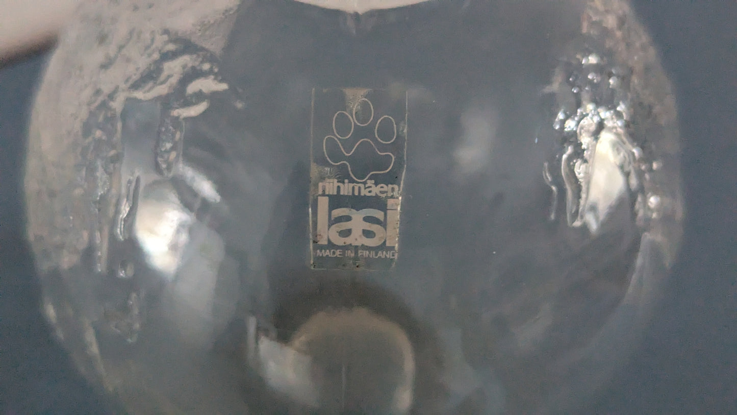 Riihimäen Lasi Tellus Pullo 2/3 (1974-1976, Erkkitapio Siiroinen)