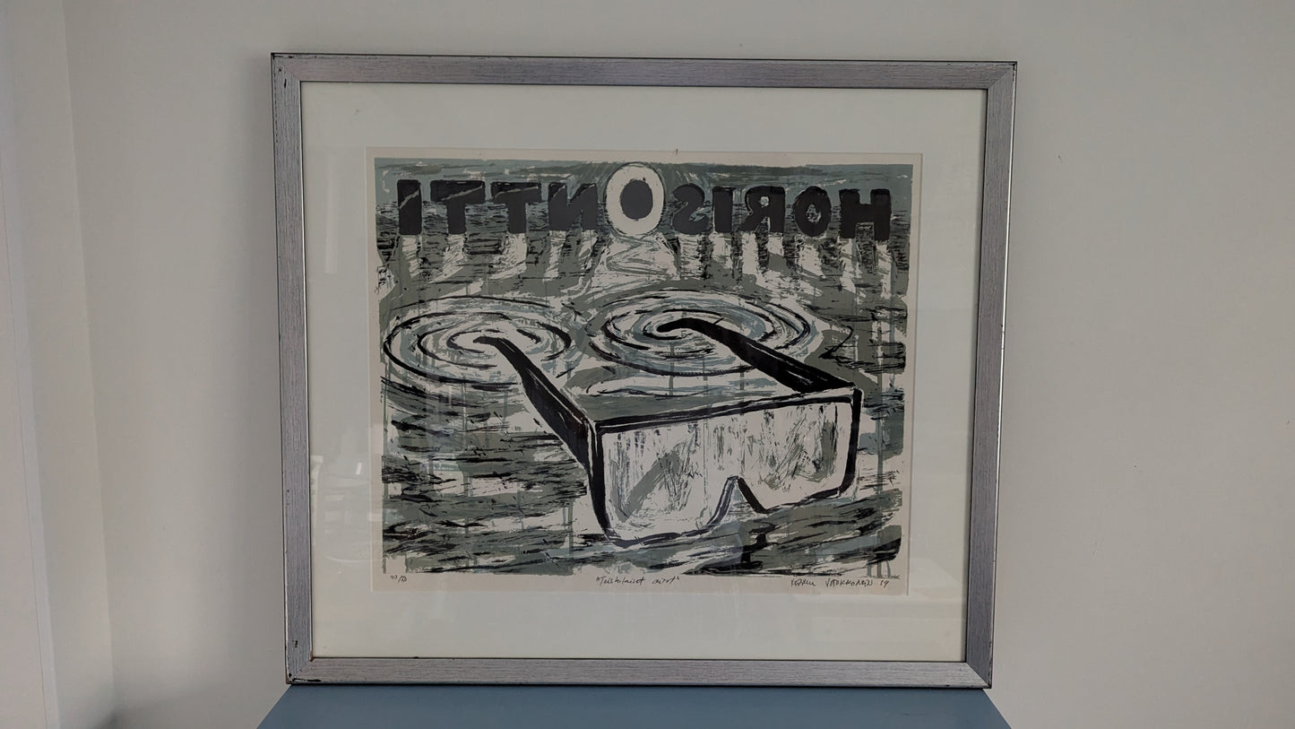 Teemu Saukkonen - Teiskolaiset Airot (Signeerattu Grafiikka 1989)