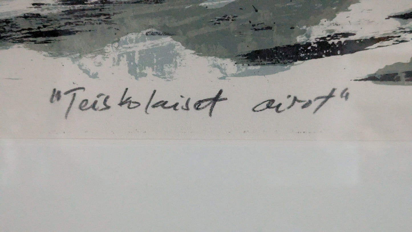 Teemu Saukkonen - Teiskolaiset Airot (Signeerattu Grafiikka 1989)