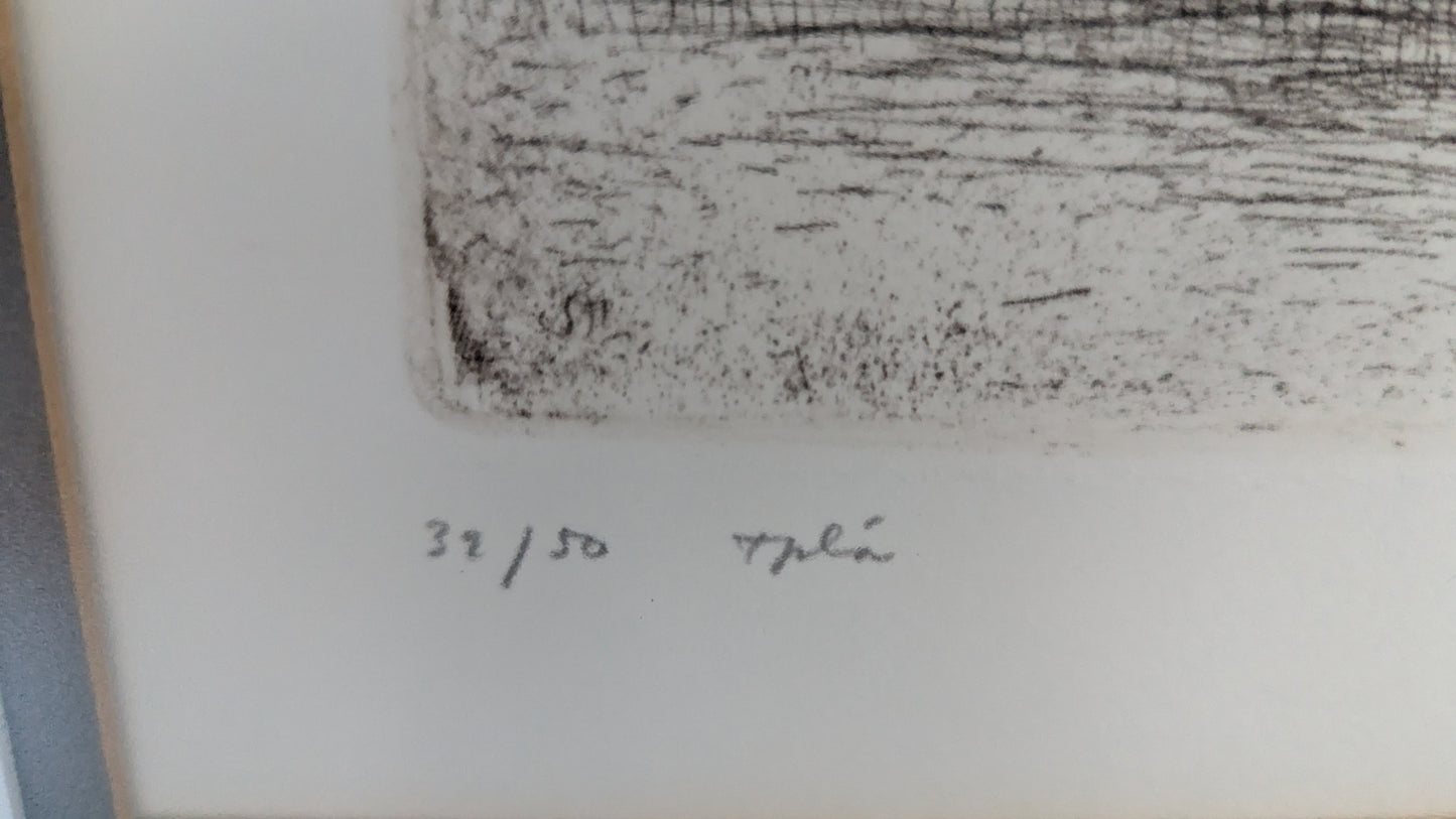 Simo Hannula - Vanha Majakka (Signeerattu Etsaus, 1978)