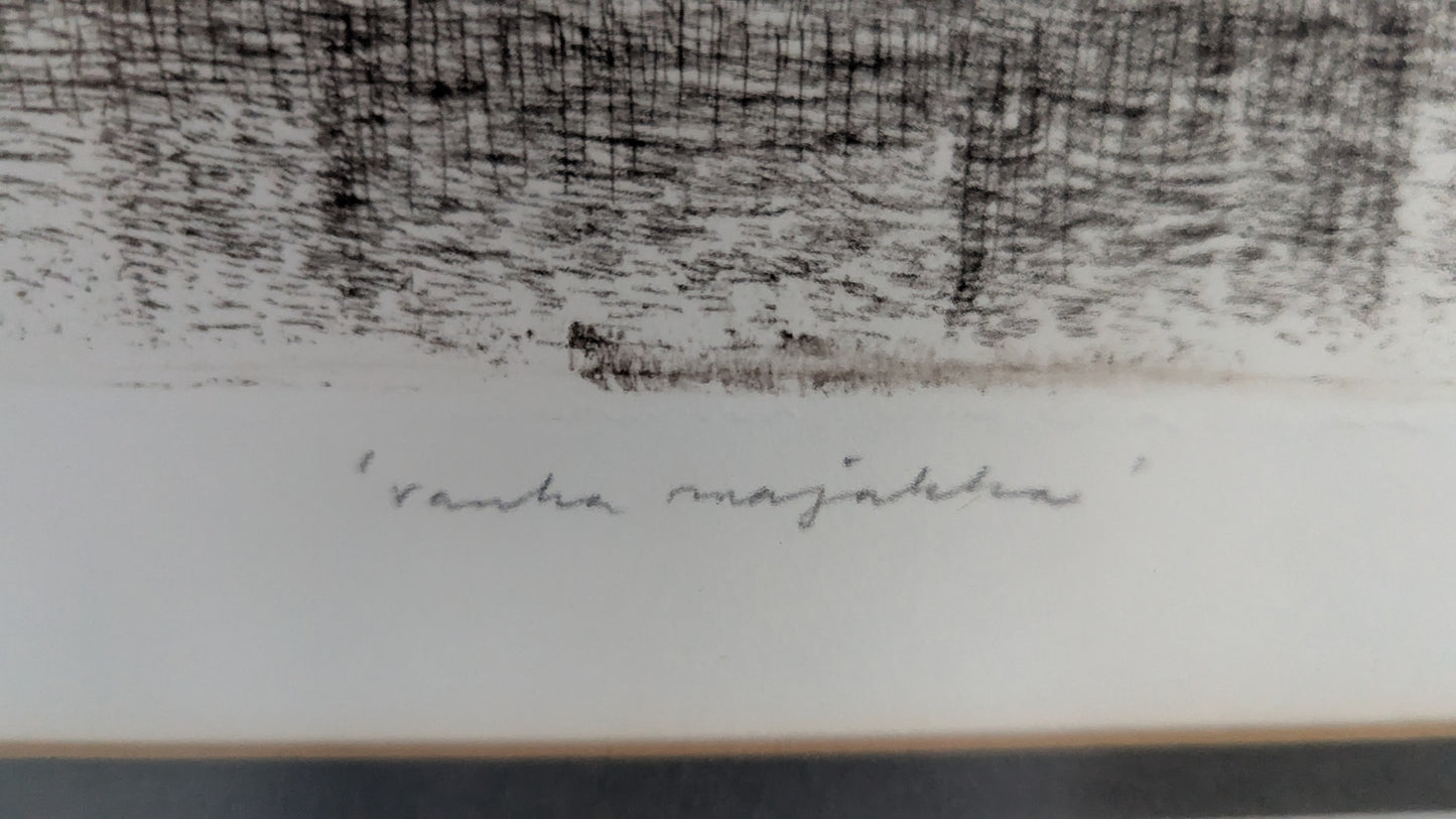 Simo Hannula - Vanha Majakka (Signeerattu Etsaus, 1978)