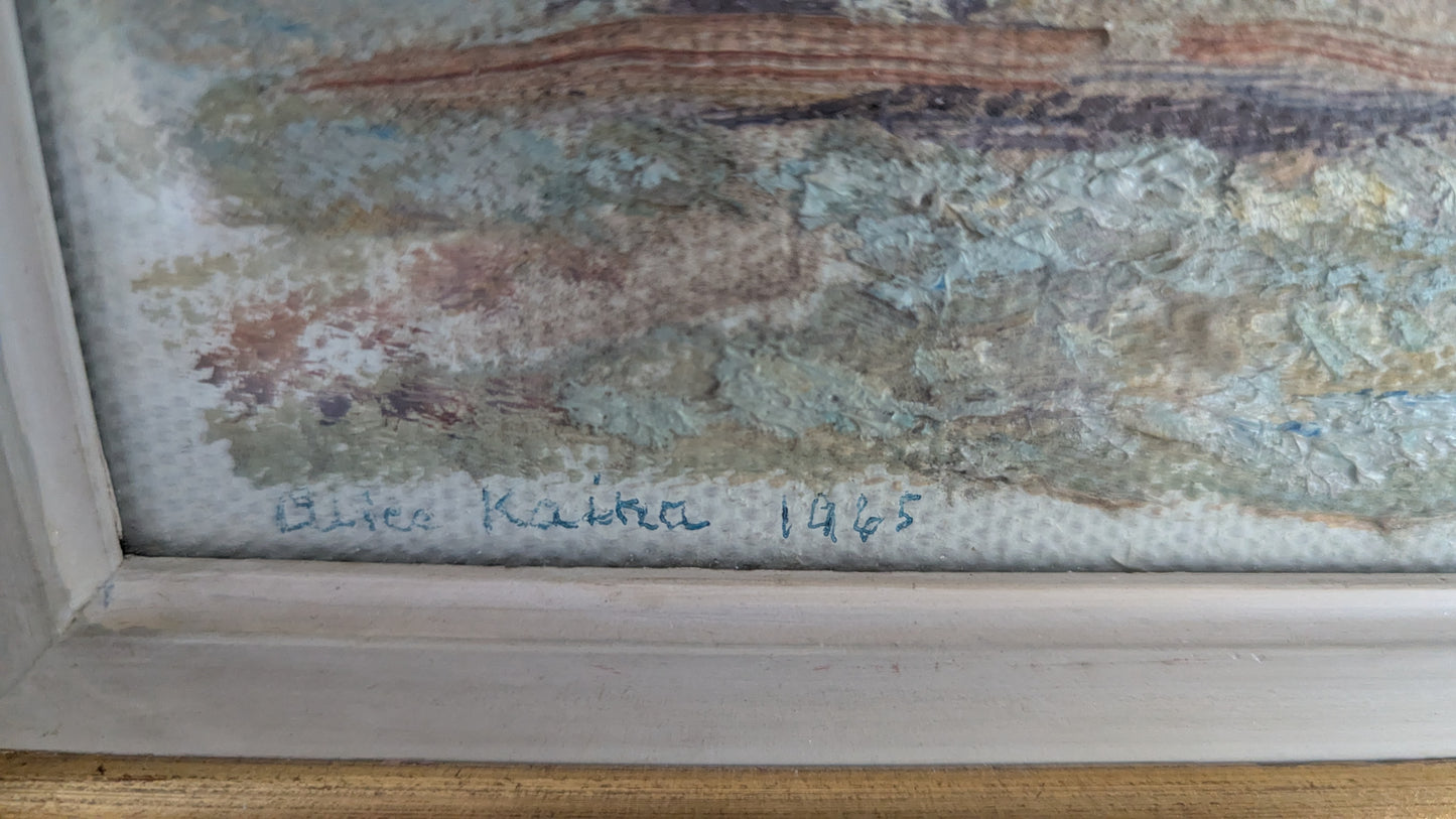 Alice Kaira - Signeerattu Öljyvärimaalaus (1965)