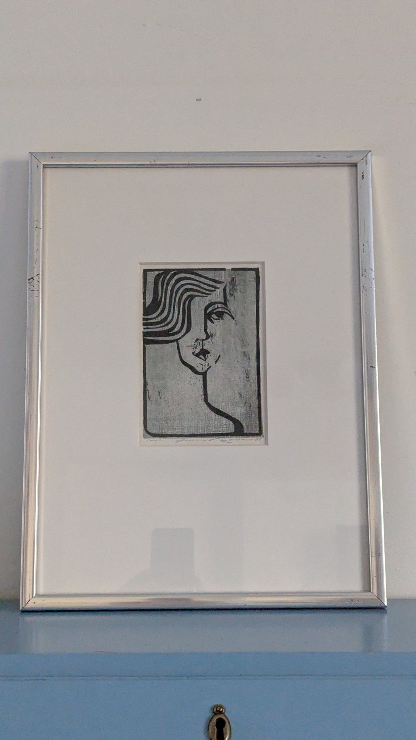 Juhani Vikainen - Signeerattu Puupiirros (1988)