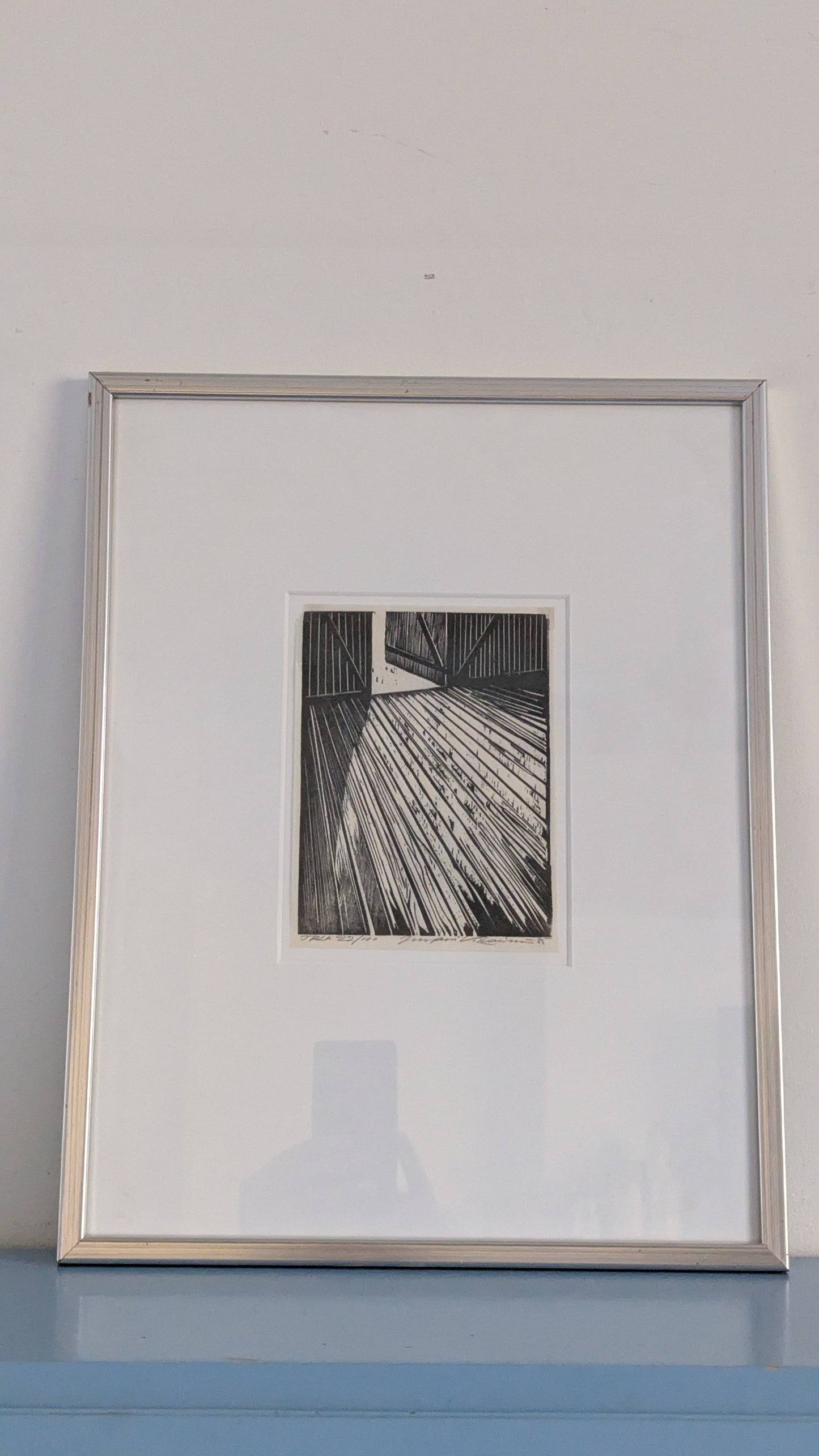 Juhani Vikainen - Signeerattu Puupiirros (1985)