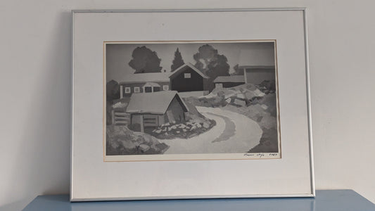 Onni Oja - Signeerattu Painokuva (1987)