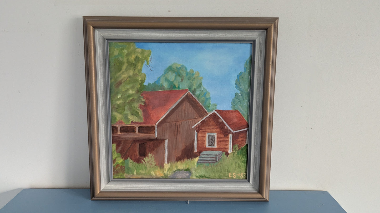 Eeva Savela - Signeerattu Öljyvärimaalaus (1983)