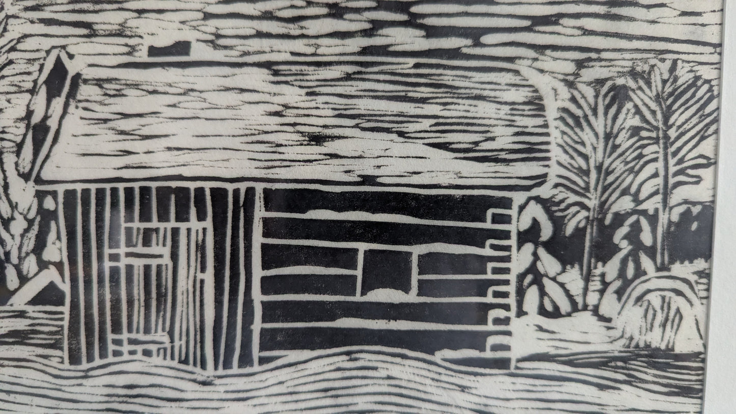 Eeva Savela - Signeerattu Puupiirros (Numeroitu: 1/2, 1981)