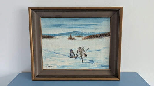 Veikko Paulin - Signeerattu Öljyvärimaalaus