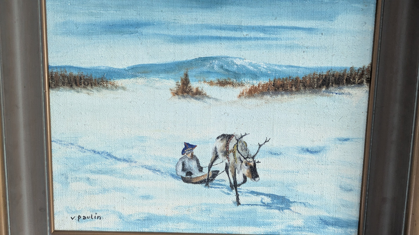 Veikko Paulin - Signeerattu Öljyvärimaalaus