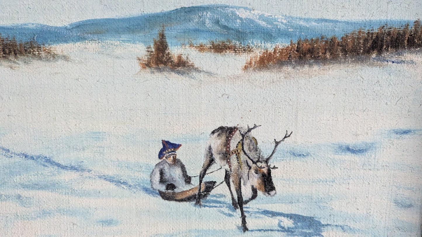 Veikko Paulin - Signeerattu Öljyvärimaalaus