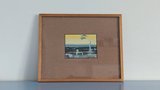 Olli Joki - Valtatie 4:n Pesäpaikka (Signeerattu Akvarellimaalaus, 1972)