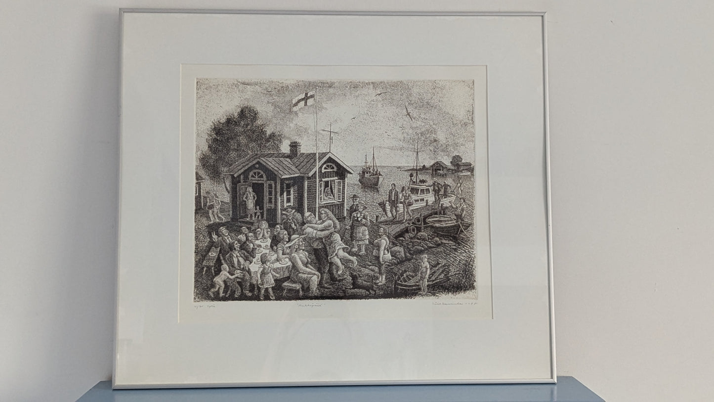 Simo Hannula - Merkkipäivä (Signeerattu Etsaus 1985, 15/75)