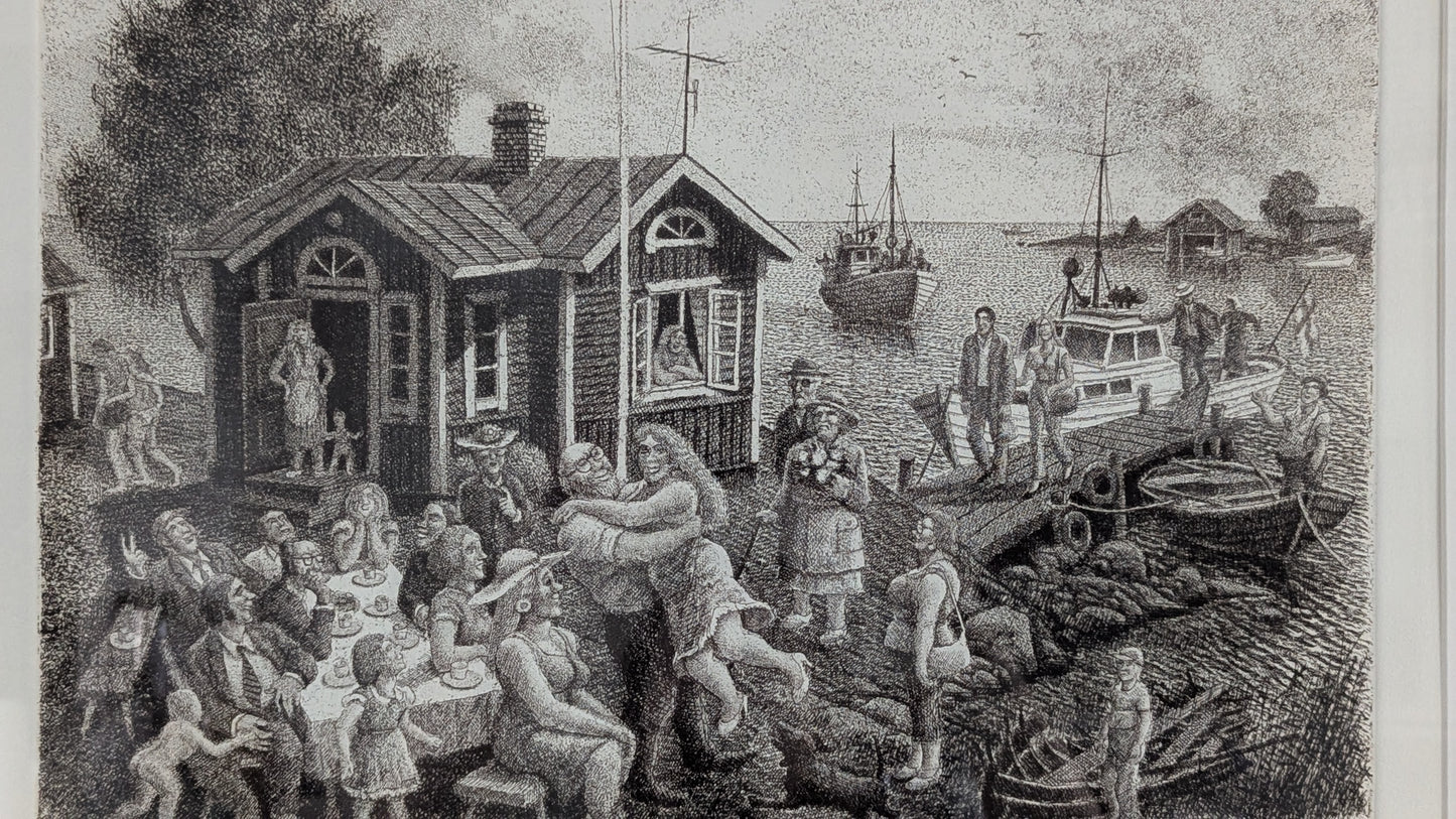 Simo Hannula - Merkkipäivä (Signeerattu Etsaus 1985, 15/75)