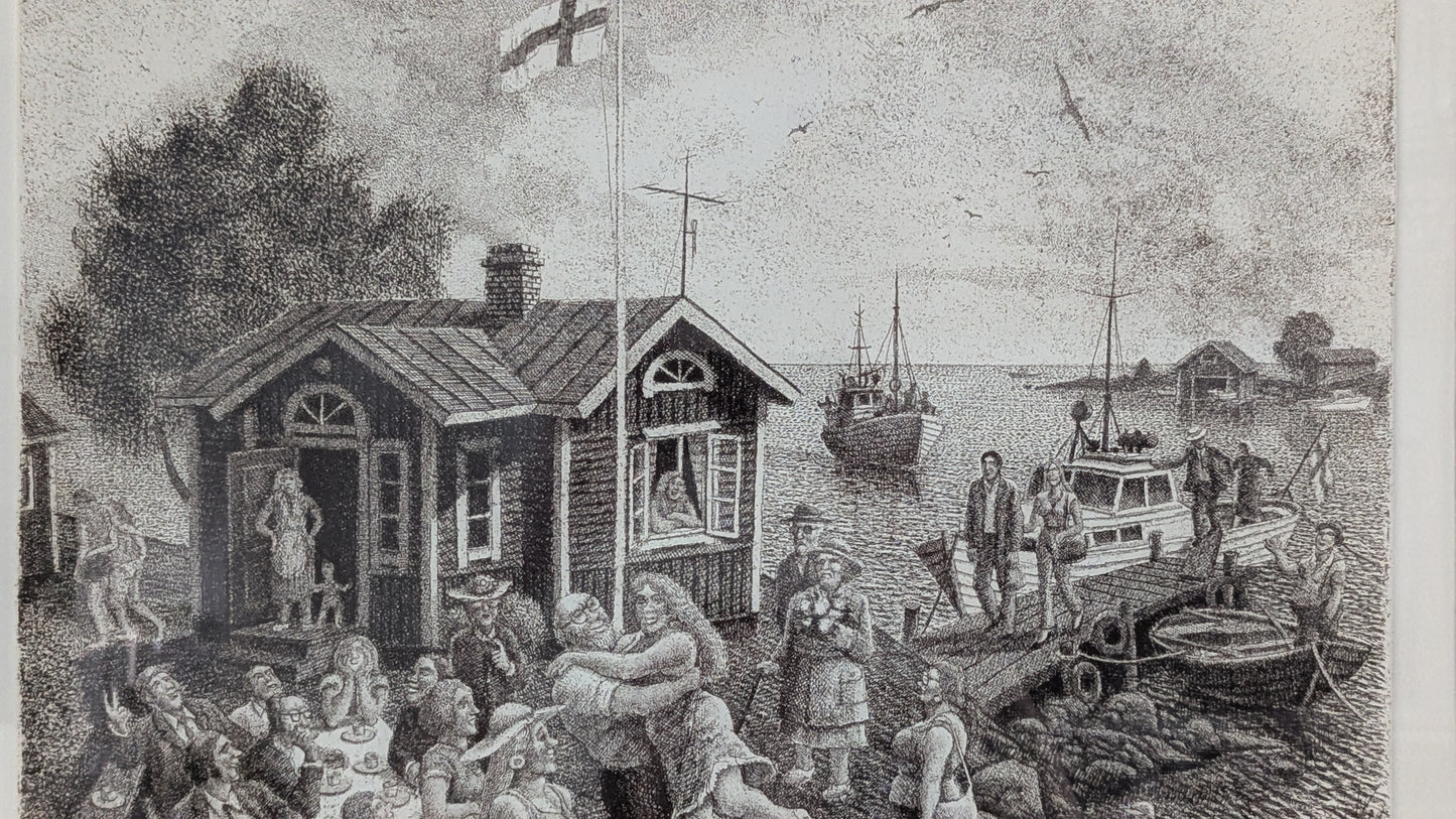 Simo Hannula - Merkkipäivä (Signeerattu Etsaus 1985, 15/75)