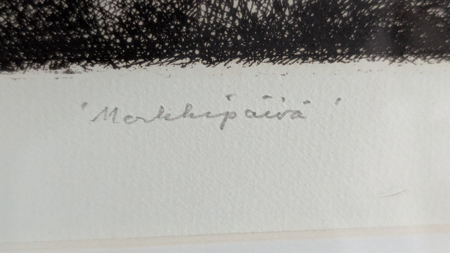 Simo Hannula - Merkkipäivä (Signeerattu Etsaus 1985, 15/75)