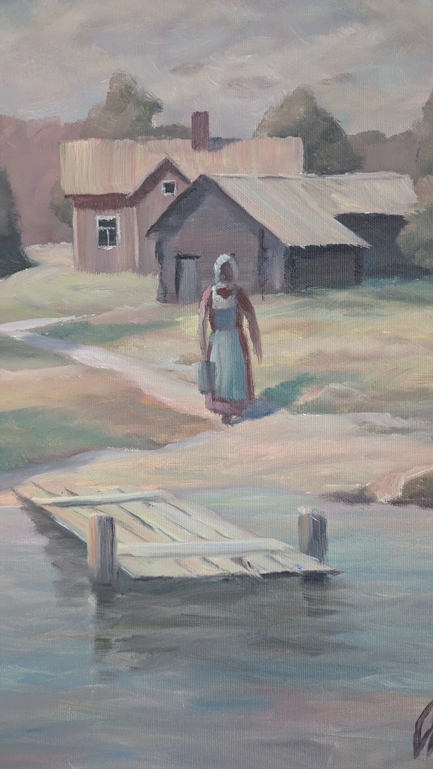 Juha Örn - Signeerattu Öljyvärimaalaus (1990)