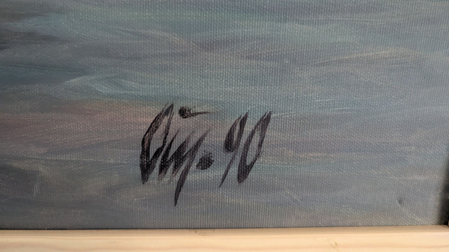 Juha Örn - Signeerattu Öljyvärimaalaus (1990)