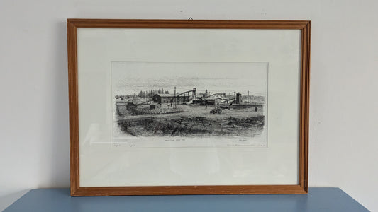 Simo Hannula - Orimattilan Saha (Signeerattu Etsaus 1965, 14/25)