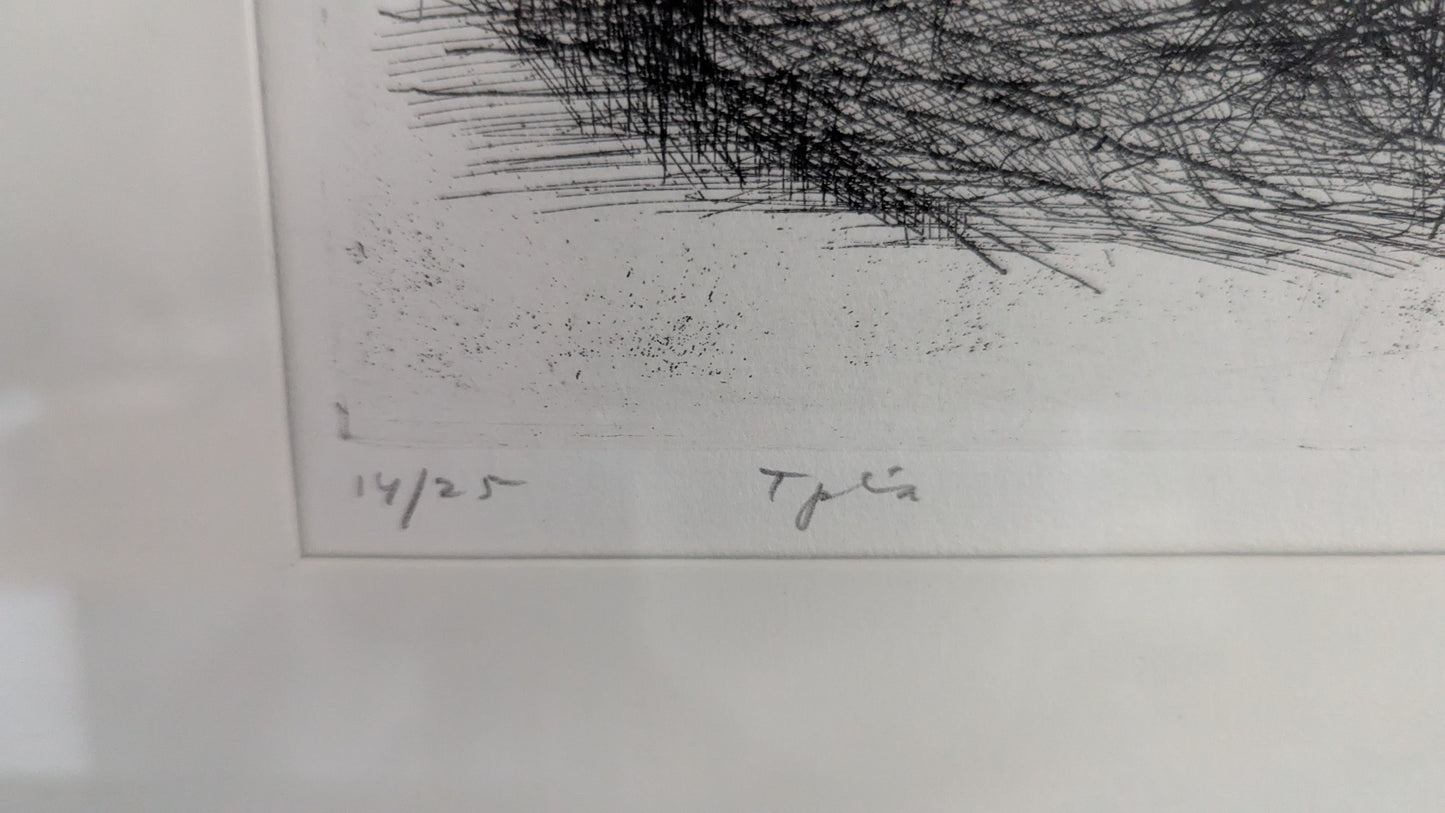 Simo Hannula - Orimattilan Saha (Signeerattu Etsaus 1965, 14/25)