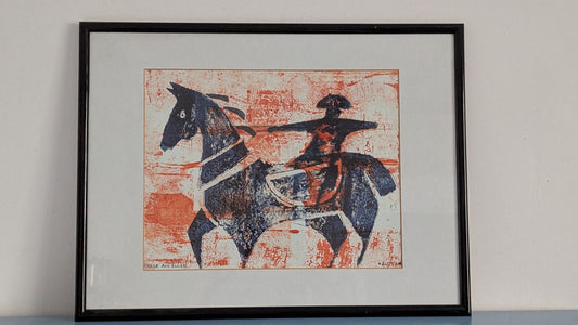Horse And Riders (Signeerattu Teos)