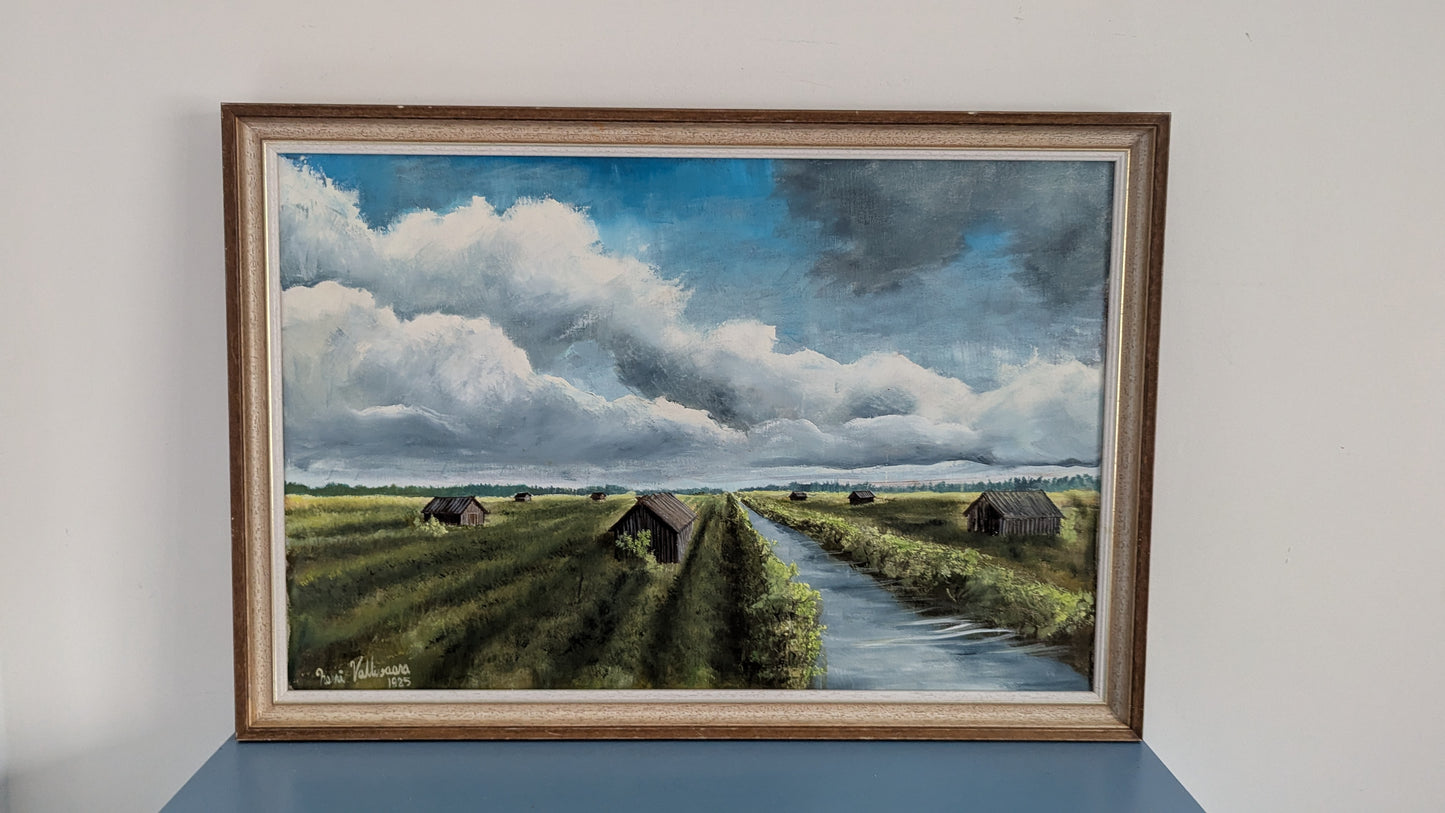 Harri Vallivaara - Signeerattu Öljyvärimaalaus (1985)