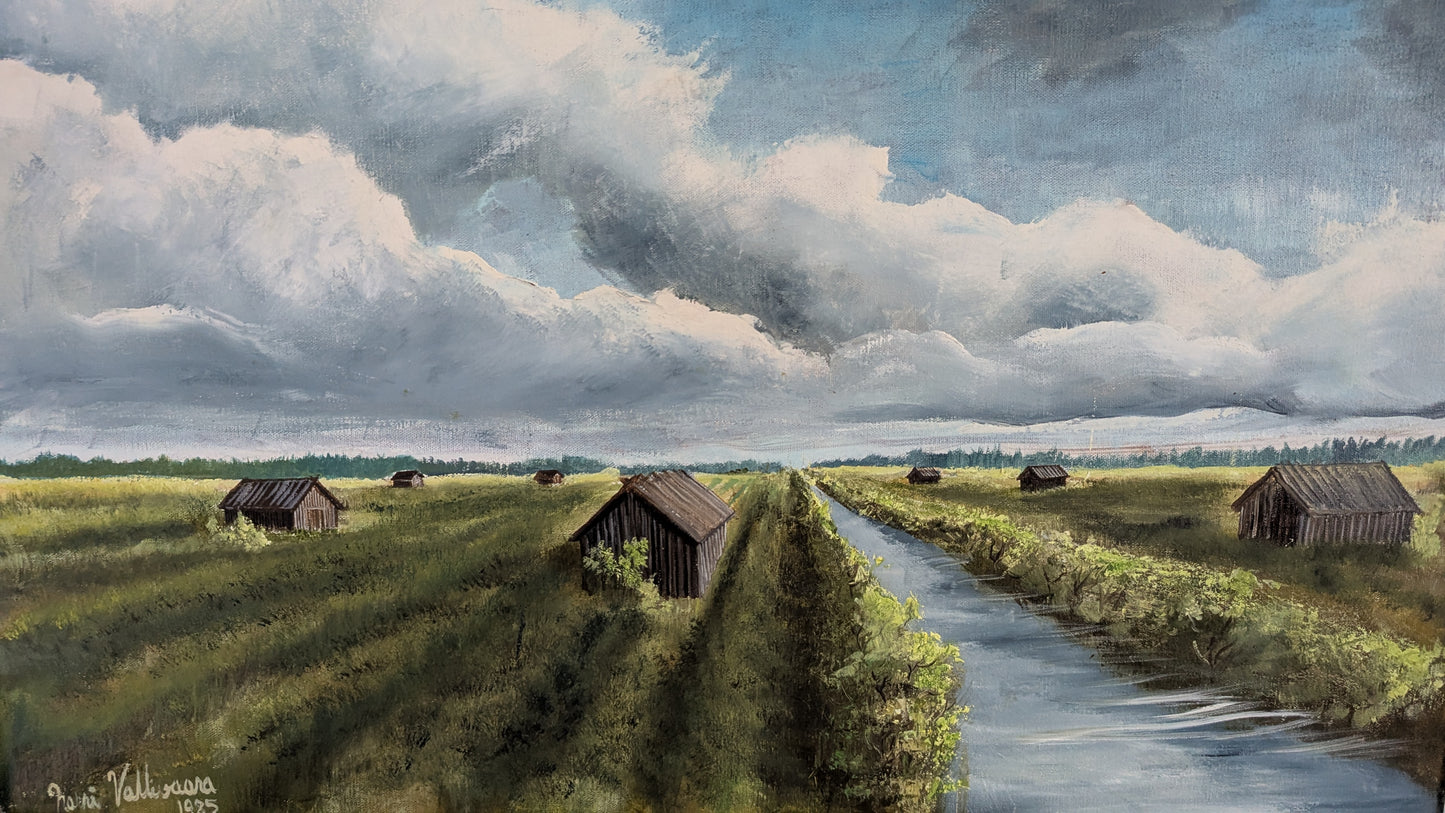 Harri Vallivaara - Signeerattu Öljyvärimaalaus (1985)