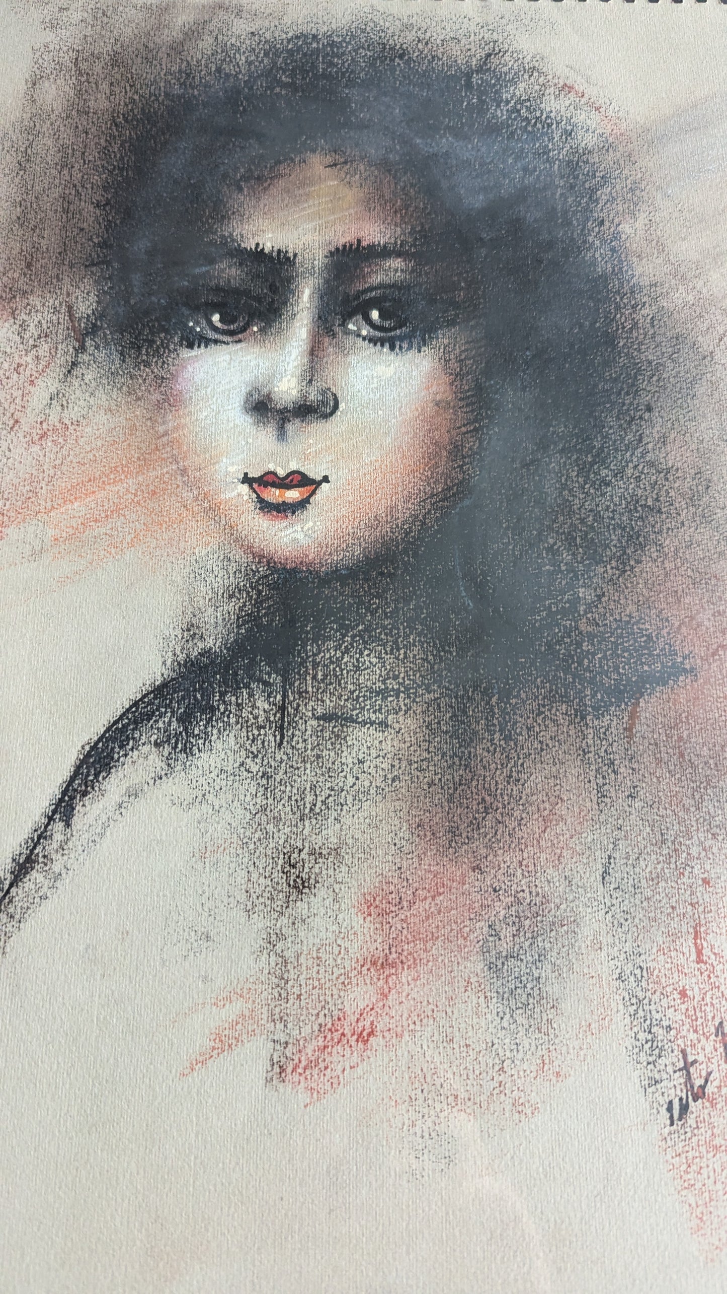 Isto Jakola - Signeerattu Sekatekniikka (Pastelli/Tussi)