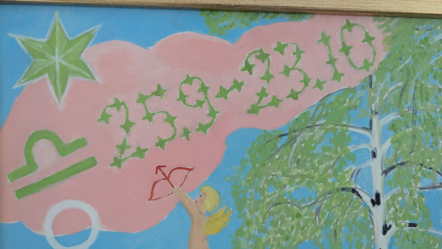 Seija Toivola-Koski - Vaaka (Signeerattu Öljyvärimaalaus 1992)