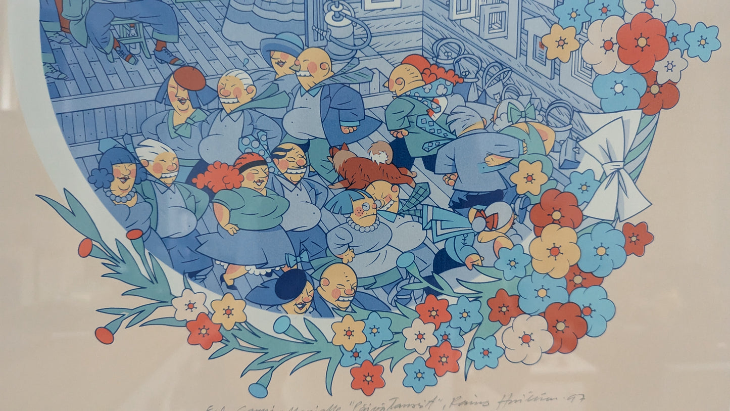 Raimo Huittinen - Päivätanssit (Signeerattu Grafiikka 1997)