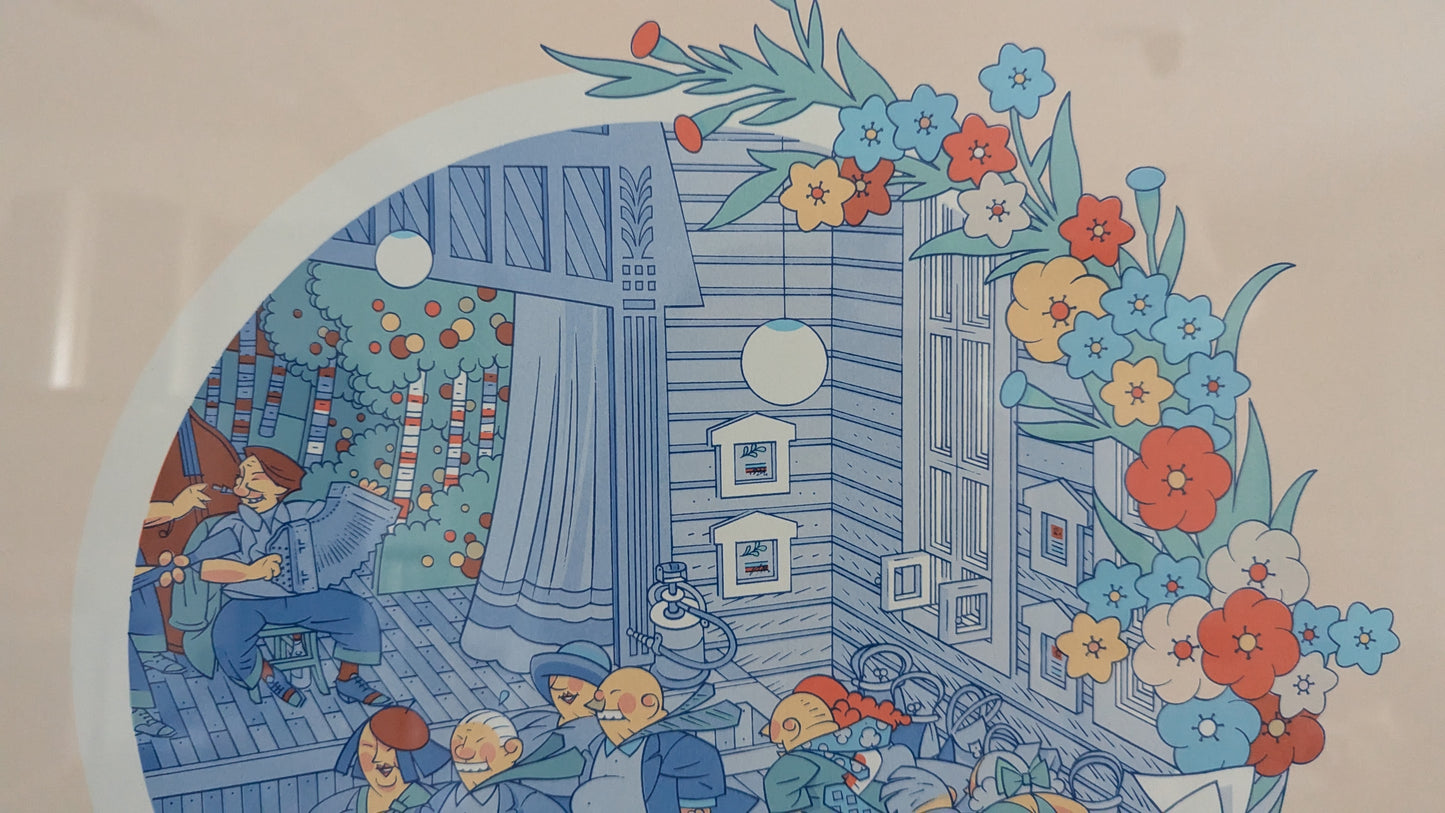 Raimo Huittinen - Päivätanssit (Signeerattu Grafiikka 1997)