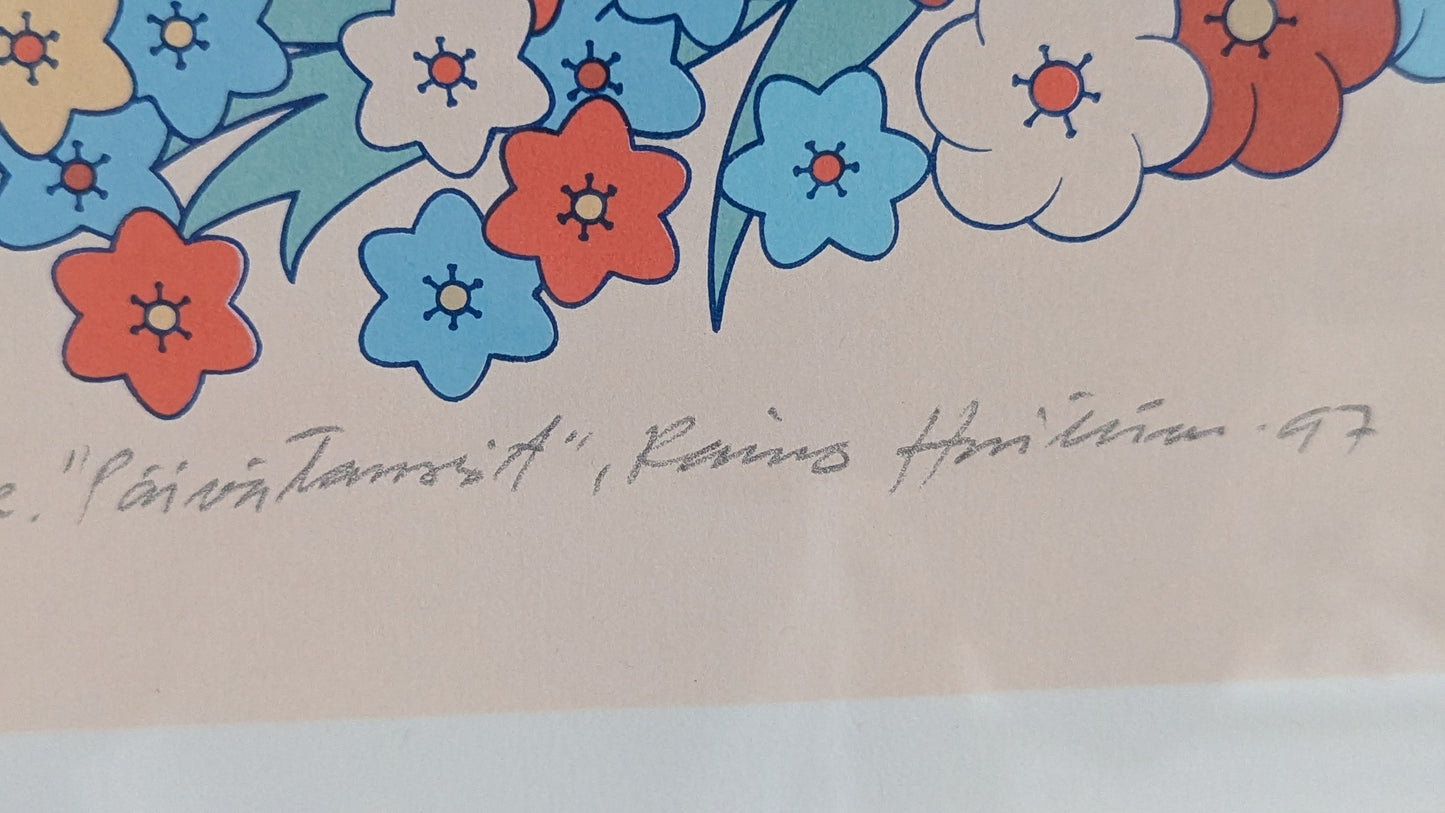 Raimo Huittinen - Päivätanssit (Signeerattu Grafiikka 1997)
