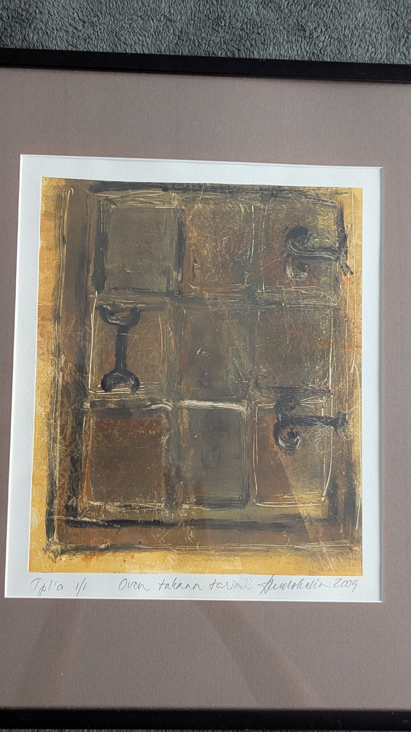 Oven Takaa Tarina (Signeerattu Monotypia 1/1 2009)