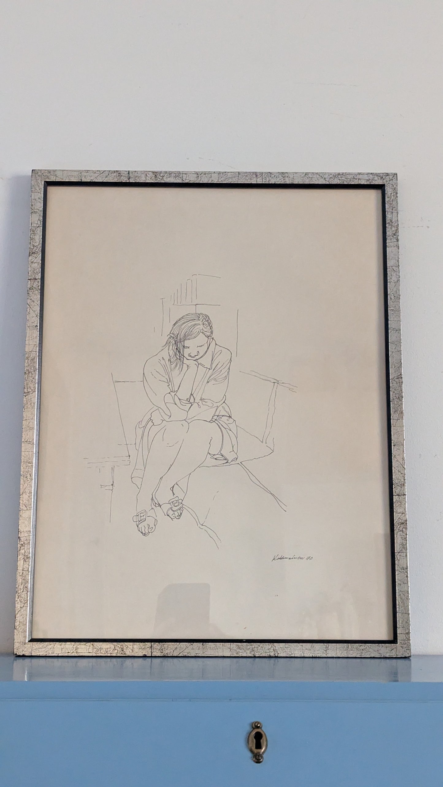 Pertti Kolehmainen - Kotirouva (Signeerattu Tussityö 1970)